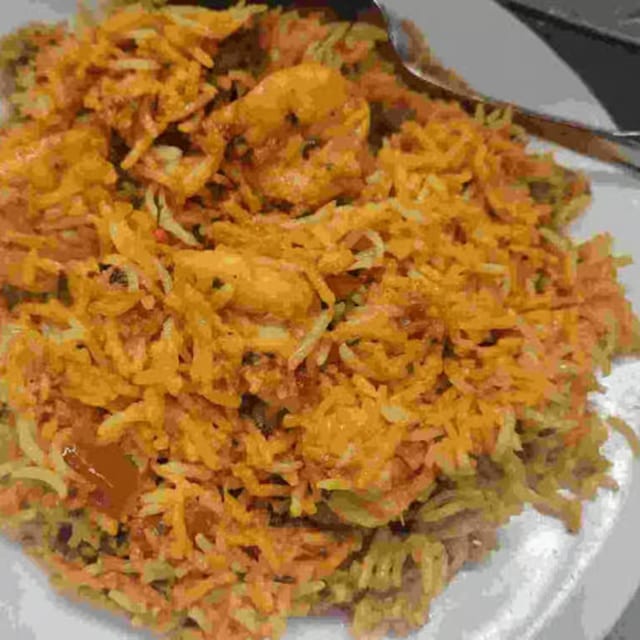 Shrimp Biryani.
